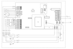 c250 vėdinimo įrenginio valdymo plokštės elektrinio pajungimo schema