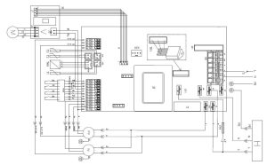 c400 vėdinimo įrenginio valdymo plokštės elektrinio jungimo schema