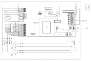 x-air c180e vėdinimo įrenginio valdymo plokštės elektrinio jungimo schema