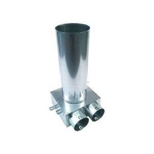 Cinkuoto plieno antistatinė difuzoriaus dėžutė DN125-2x75