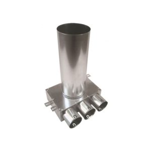 Cinkuoto plieno antistatinė difuzoriaus dėžutė DN125-3x75
